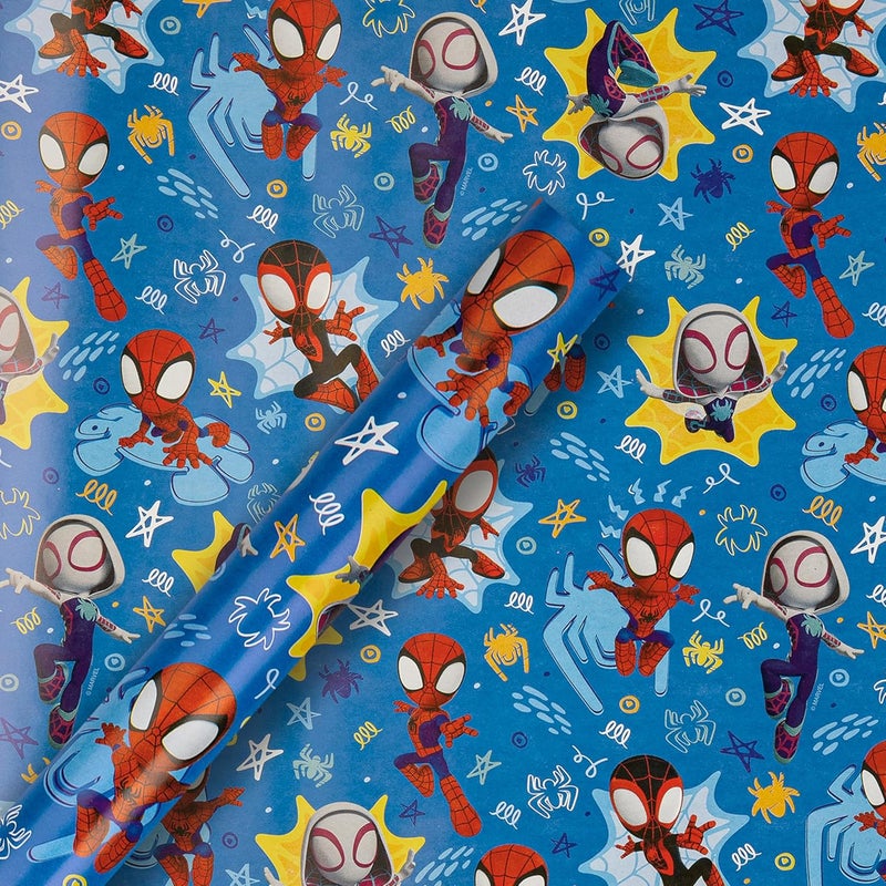 Hallmark Marvel Spidey and His Amazing Friends Gift Roll Wrap (2 m) - Image 2